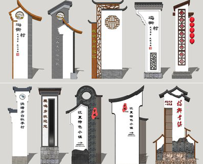 北川美丽乡村标识标牌有哪些分类？