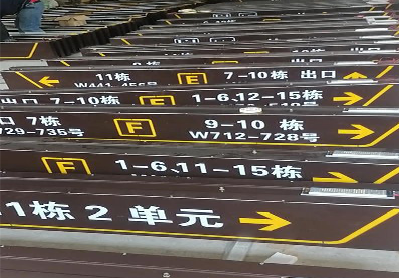 北川广告标识中，常见的几种安装方式。